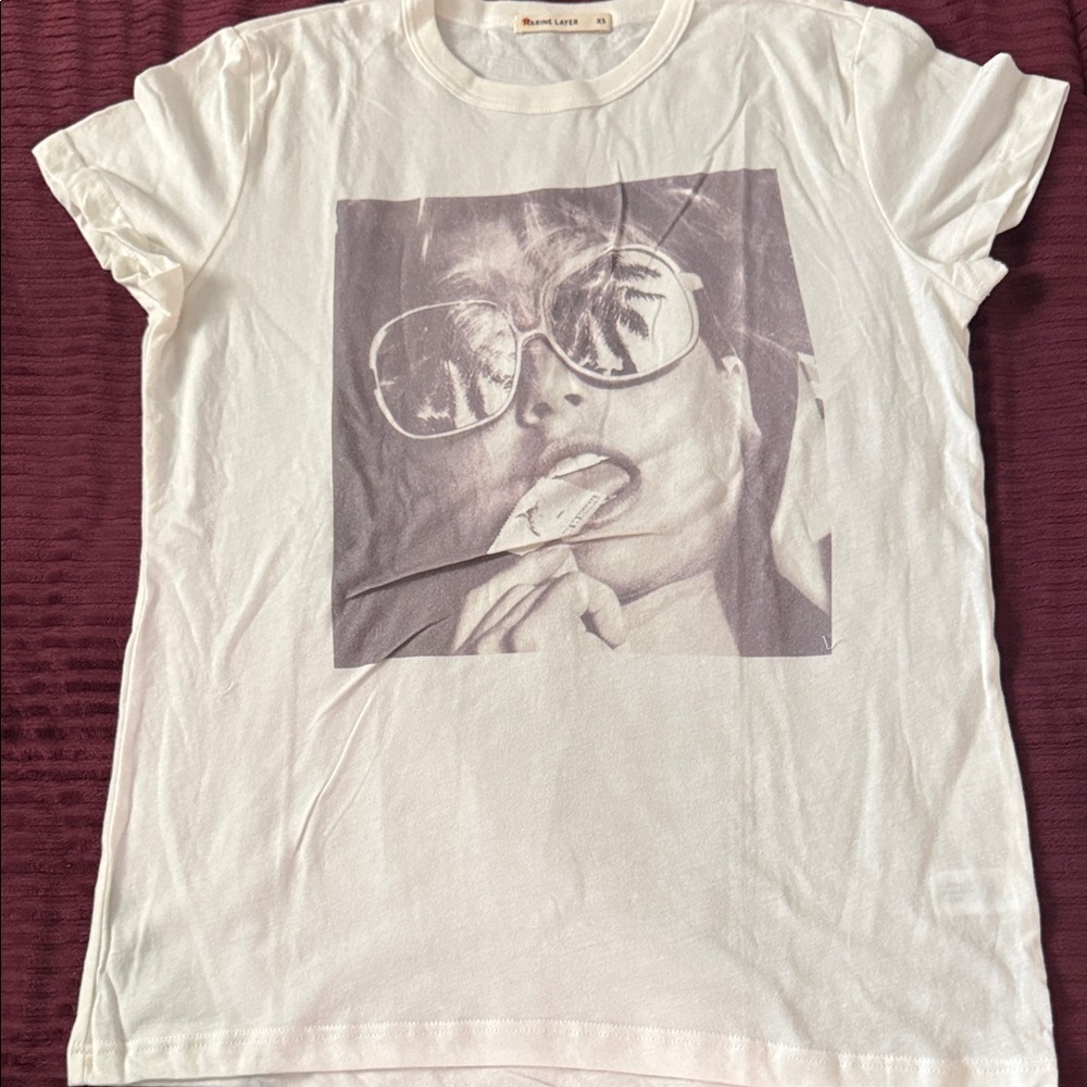 Marine Layer White Graphic Tee